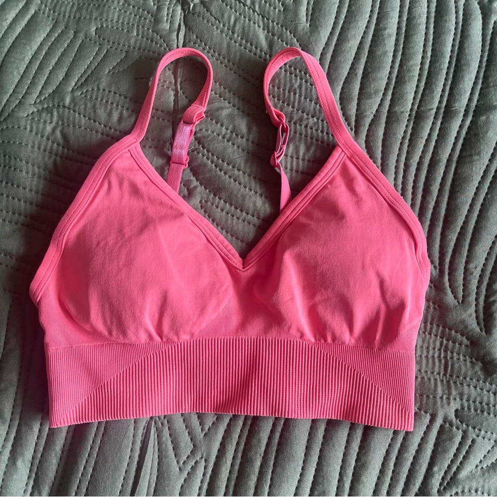 Lululemon Ebb to Street Bra Raspberry Cream - Size 4